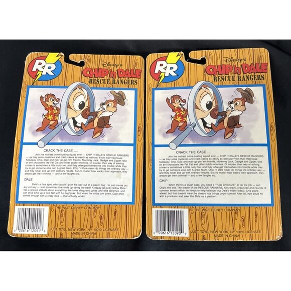 Chip N Dale Rescue Rangers Bend-Ems Figures Jus toys Vtg NOS 4.5" - Picture 6 of 8